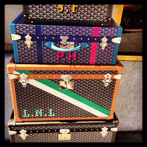 goyard trunks|goyard luggage trunk.